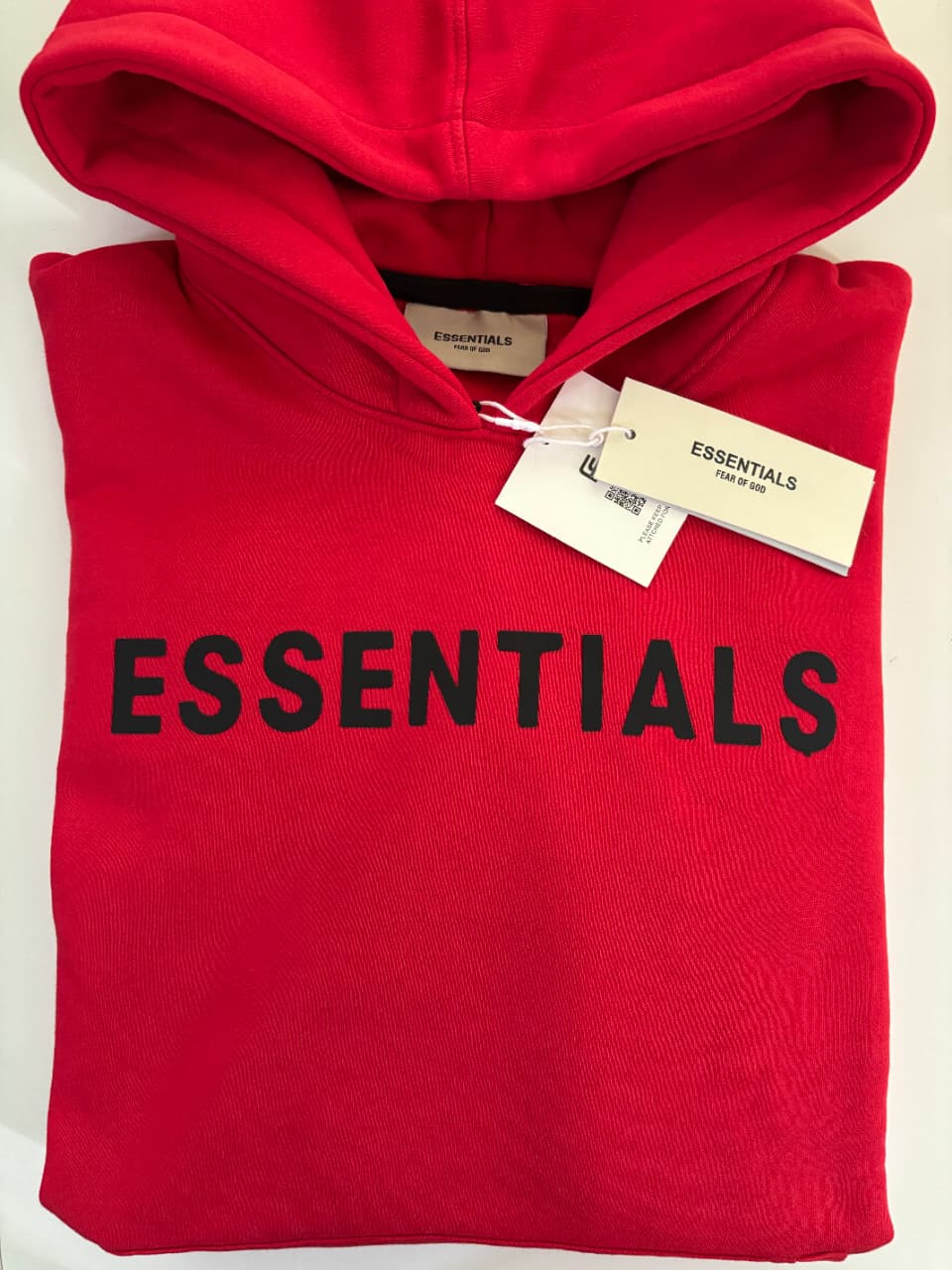 Premium Essential Men Red Printed Cotton Hoodie - Image 4
